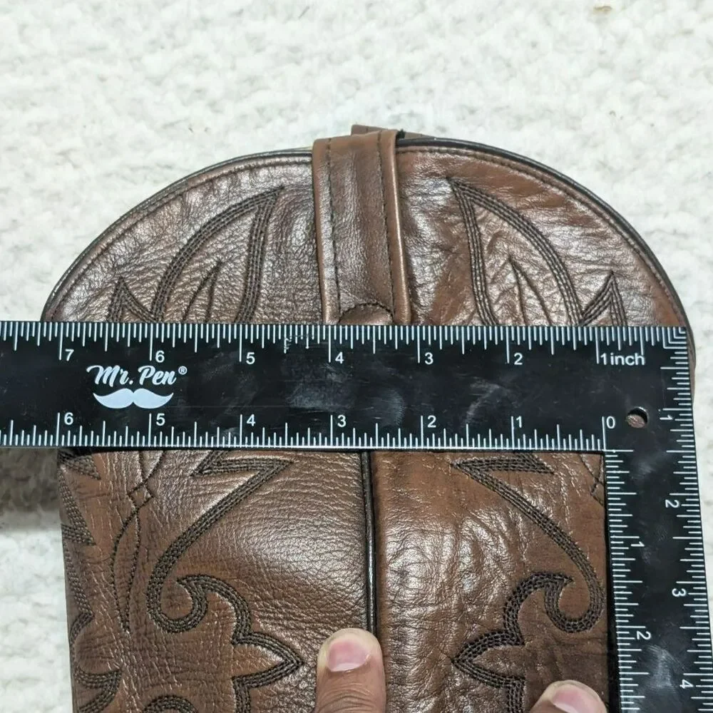 Dan Post Cowboy Boots Men’s 14D Brown Cowhide Leather Western Pointed Toe